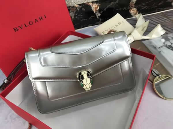 Replica Bvlgari Serpenti Forever Glossy Silver Pure Copper Hardware 38102