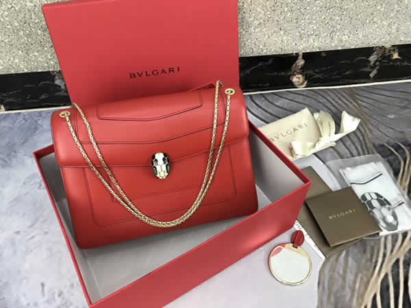 Replica Wholesale Discount Bvlgari Red Shoulder Bags 35362