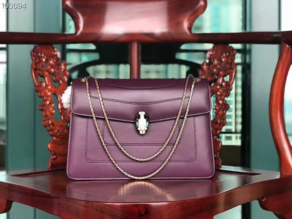 Replica Bvlgari Serpenti Forever Pop-Heart Rose Red Flap Bag 22018