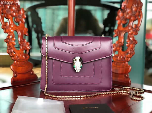 Replica Cheap Bvlgari Serpenti Forever Rose Red Flap Bag 22012