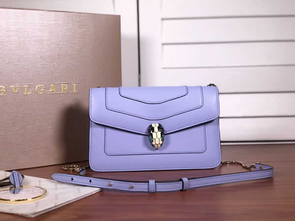 Bvlgari Serperti Forever Purple Flap Bag Crossbody Bag 22013