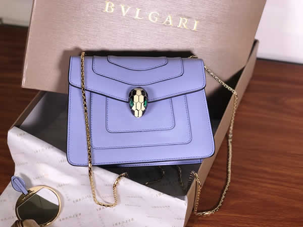 Bvlgari Serpenti Forever Serpenti Purple Flap Bag Crossbody Bag 22012