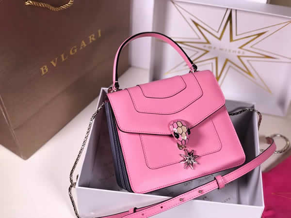 Fake New Bvlgari Serpenti Pink Tote Shoulder Crossbody Bag 282302