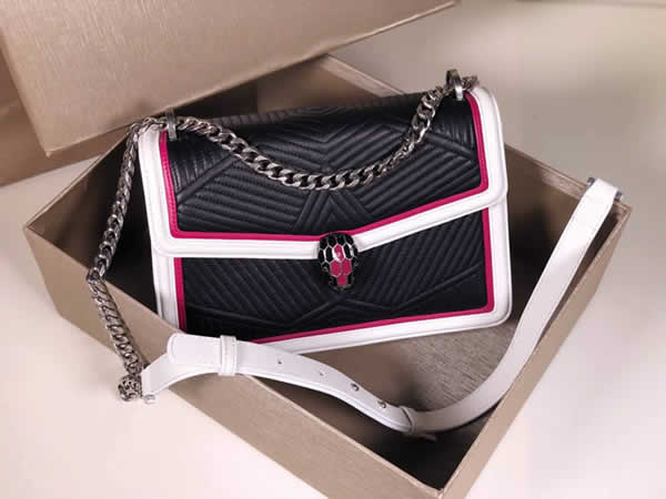 New Bvlgari Serpenti Forever Handbag Black Shoulder Bag 286629