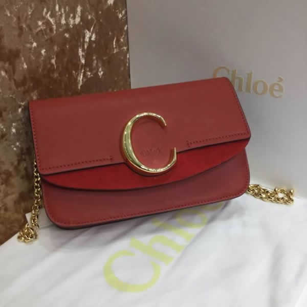 2019 New Chloe Red Shoulder Bag Crossbody Bag S1159