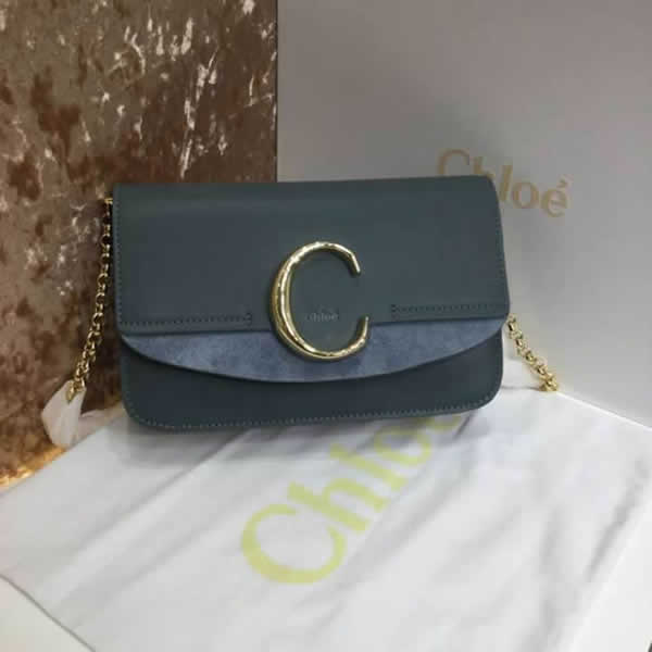 2019 New Chloe Blue Shoulder Bag Crossbody Bag S1159