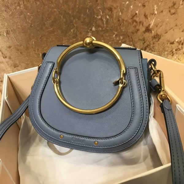 Replica Chloe Nile Classic Pig Gray-blue Handbags With Top Quality