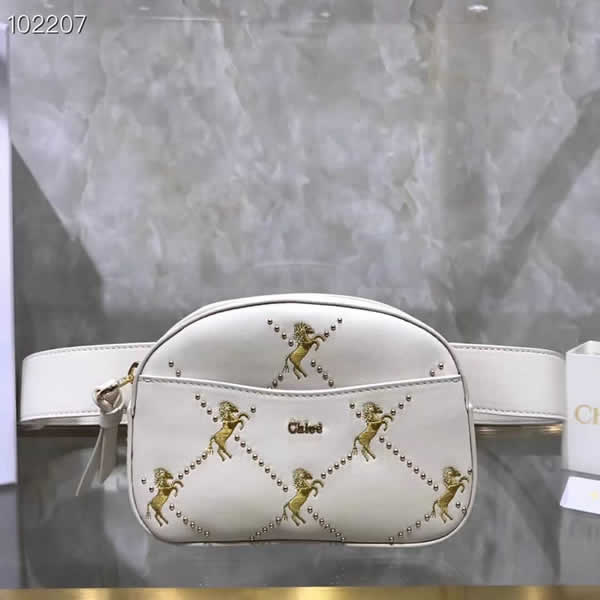 2019 Chloe Drew White Flap Crossbody Bag With High Quality