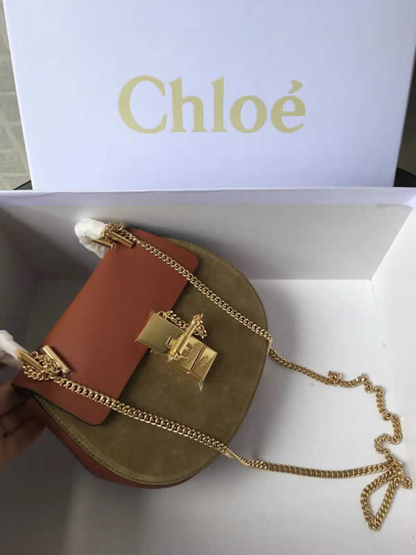 2019 Chloe Drew Olive Green Flap Crossbody Bag With High Quality