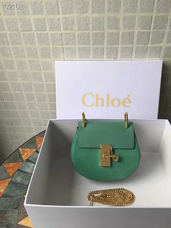 2019 Chloe Drew Green Flap Crossbody Bag With High Quality