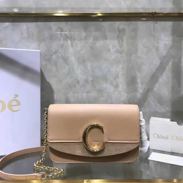 Replica Discount New Chloe Khaki Flap Shoulder Bag High Quality