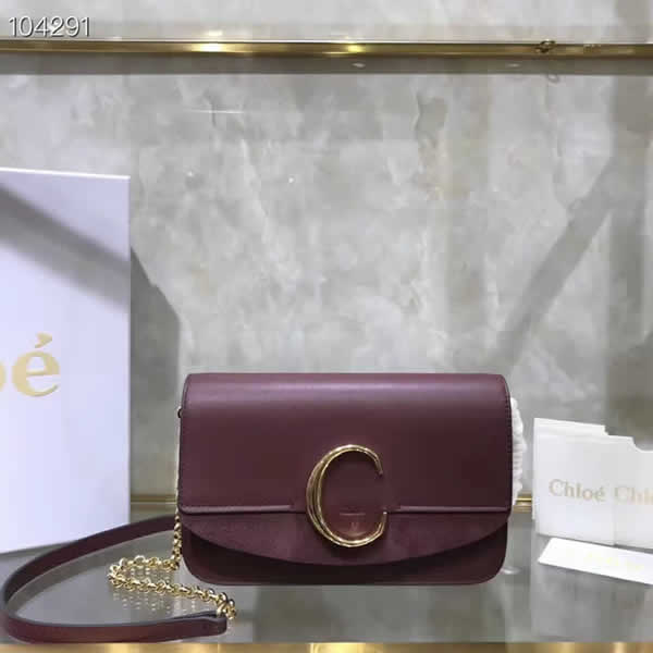 Replica Discount New Chloe Crimson Flap Shoulder Bag High Quality