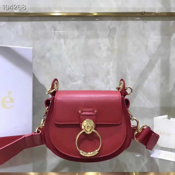 Replica Discount New Chloe Tess Red Flap Shoulder Crossbody Bags