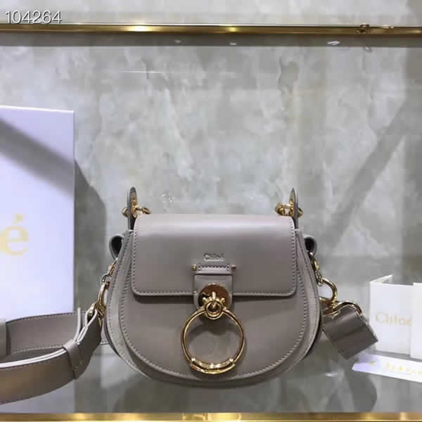 Replica Discount New Chloe Tess Gray Flap Shoulder Crossbody Bags