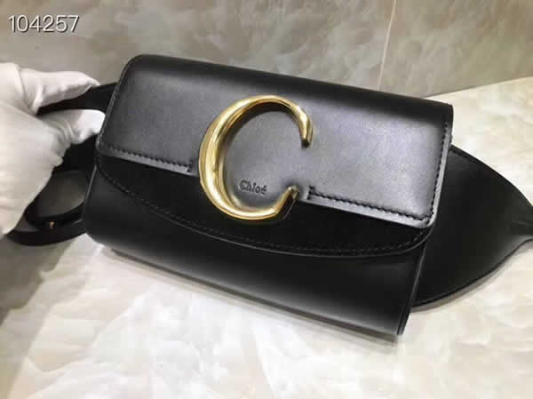 Hot Sale Fake Chloe Waist Bag Chest Bag Black Crossbody Bag