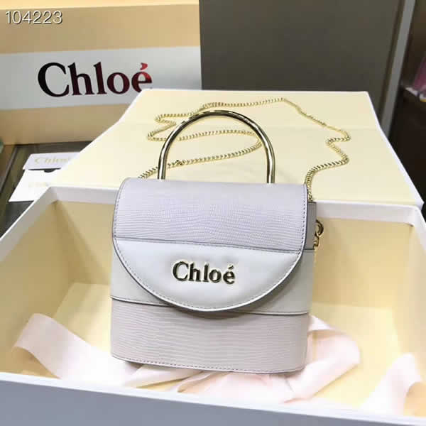 Cheap Fake New Chloe Aby Lock Bag Tote Gray Shoulder Bag