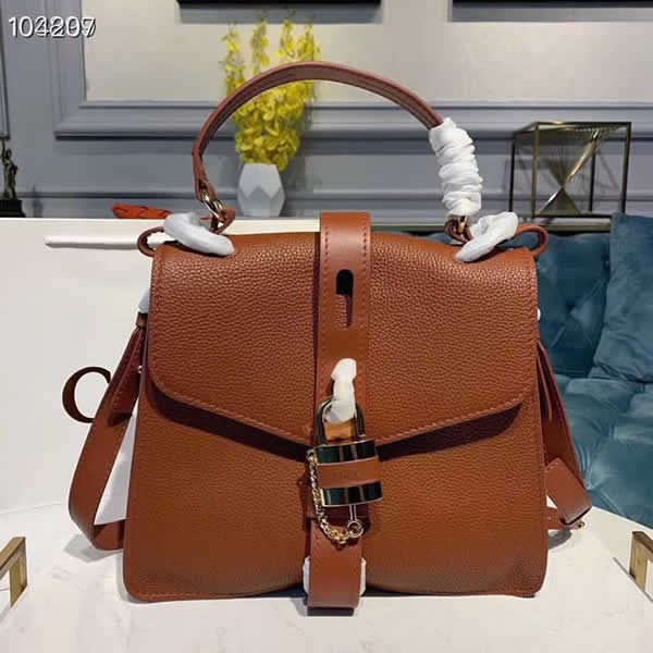 Designer Fake Cheap New Chloe Aby Brown Tote Shoulder Bag