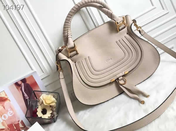 Hot Sale Fake New Chloe Marcie Light Grey Tote Shoulder Bag