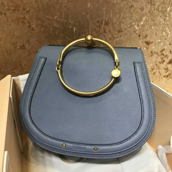 Replica Chloe Nile Classic Pig Gray-blue Handbags With Top Quality