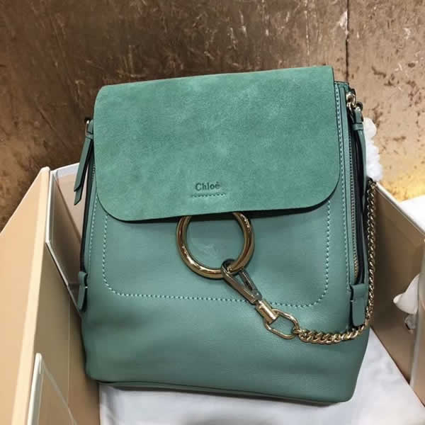 Replica Discount Green Chloe Faye Backpack Cheap Handbags High Quality 1192 