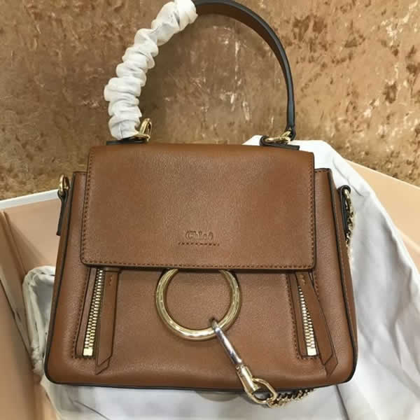 Replica Discount Red Chloe Faye Day Mini Brown Handbags High Quality