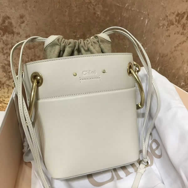 Replica 1:1 Quality Chloe Roy Bucket White Bags Hot Sale