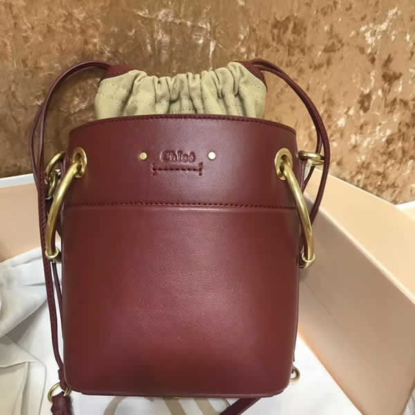 Replica 1:1 Quality Chloe Roy Bucket Crimson Bags Hot Sale