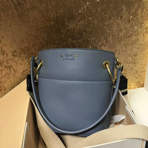 Wholesale Replica New Chloe Roy Bucket Blue Bags Outlet