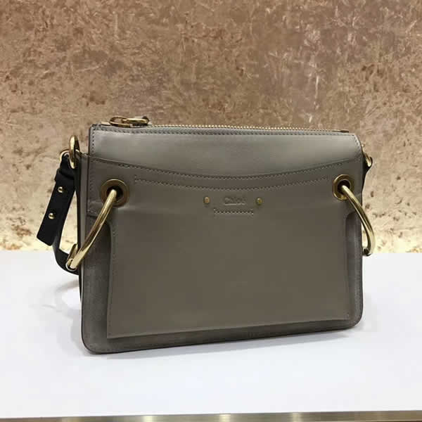 Replica Discount New Chloe Roy Shoulder Crossbody Gray Handbags