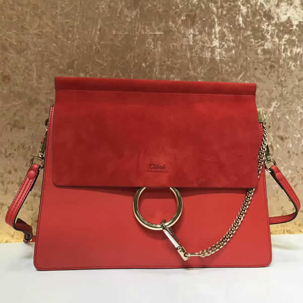 Replica Wholesale Discount Red Chloe Faye Crossbody Bags