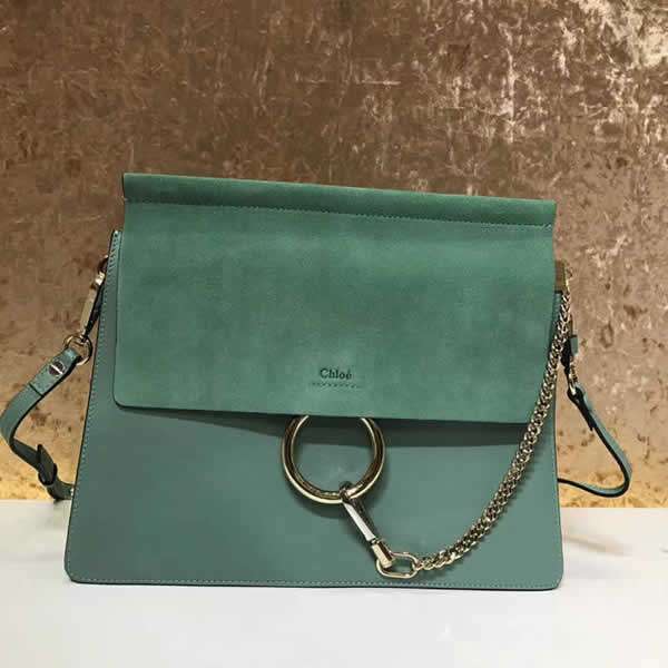 Replica Wholesale Discount Green Chloe Faye Crossbody Bags