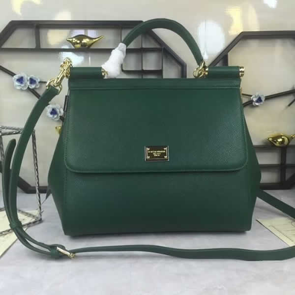 Replica Green Dolce & Gabbana Fashion Platinum Palm Print Handbags Hot Sale