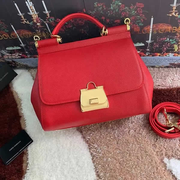 Replica Cheap 1:1 Quality Dolce & Gabbana Red Hand Messenger Bag Hot Sale