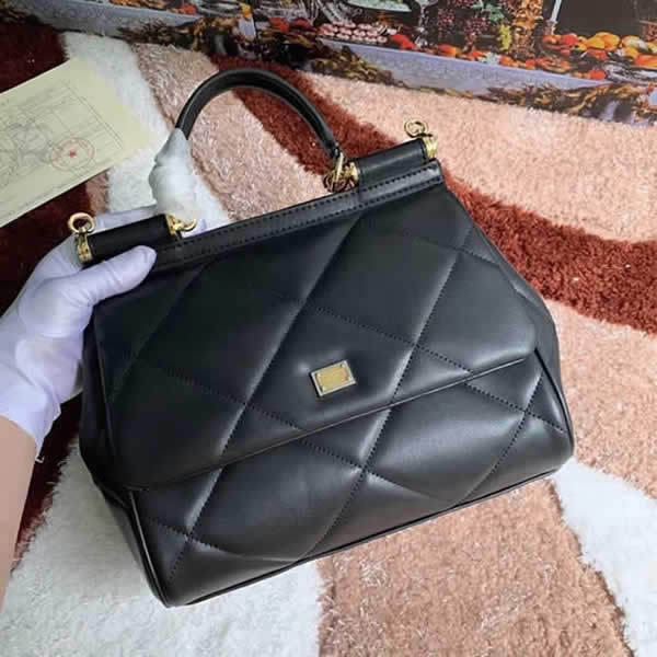 Replica 2021 Dolce & Gabbana New Black Flap Hand Messenger Bag Hot Sale