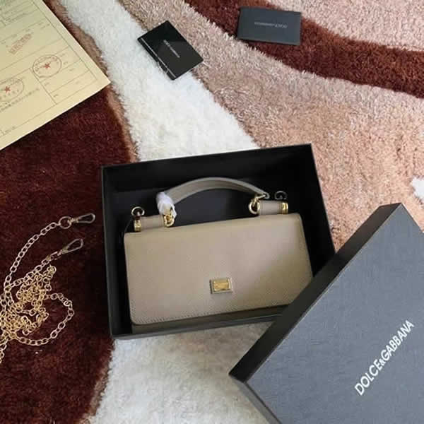 Fake Discount New Fashion Dolce & Gabbana Classic Gray Flap Crossbody