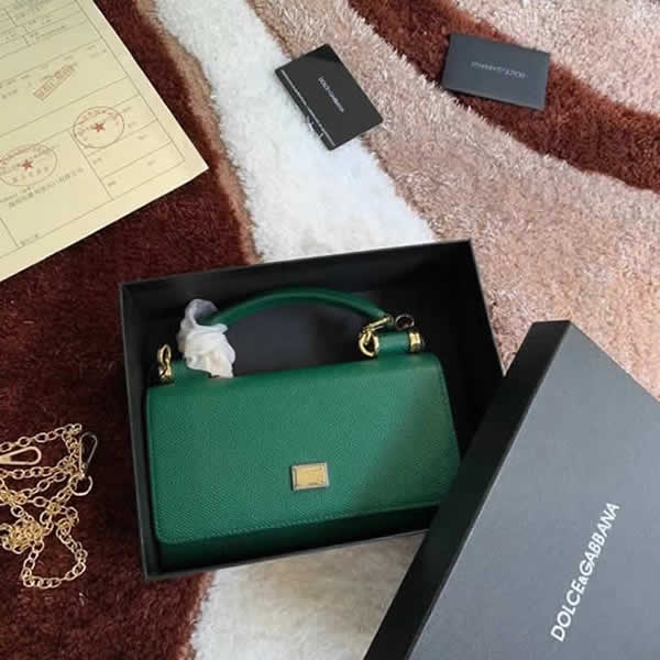 Fake Discount New Fashion Dolce & Gabbana Classic Green Flap Crossbody