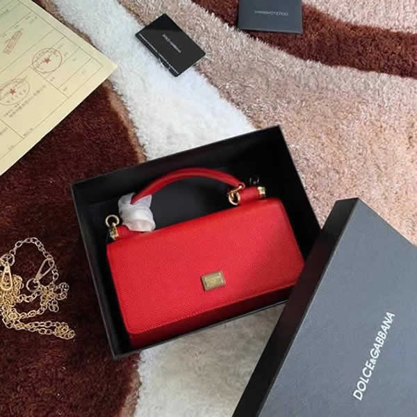 Fake Discount New Fashion Dolce & Gabbana Classic Red Flap Crossbody