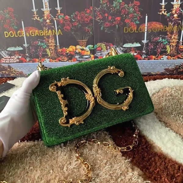 Replica New Cheap Dolce & Gabbana Classic Green Messenger Bag Clutch Bag With 1:1 Quality