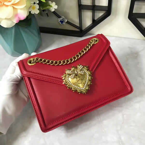 Replica Top Quality Fashion Dolce & Gabbana Red One Shoulder Flap Bags