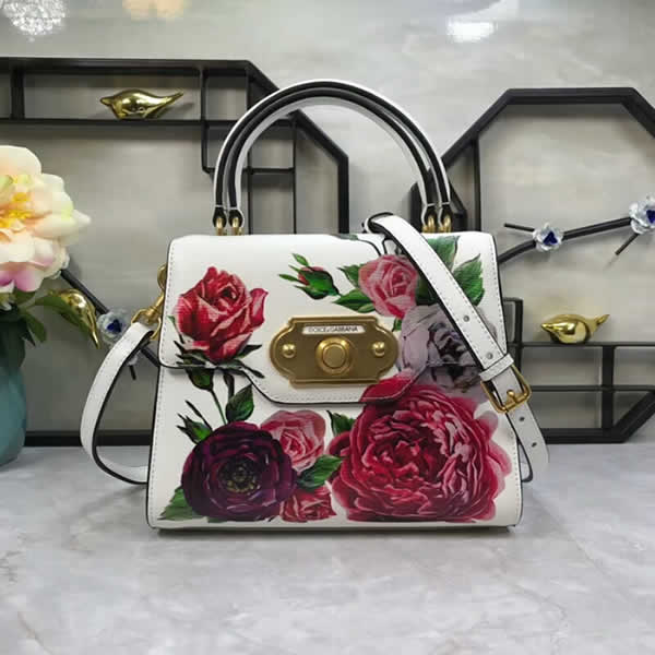 Fake Dolce & Gabbana White Messenger Bags Fashion Cheap Handbags