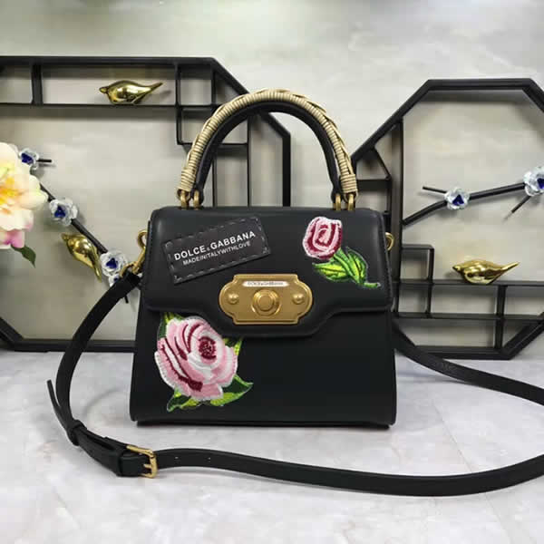 Replica Dolce & Gabbana Black Messenger Bags Discount Handbags