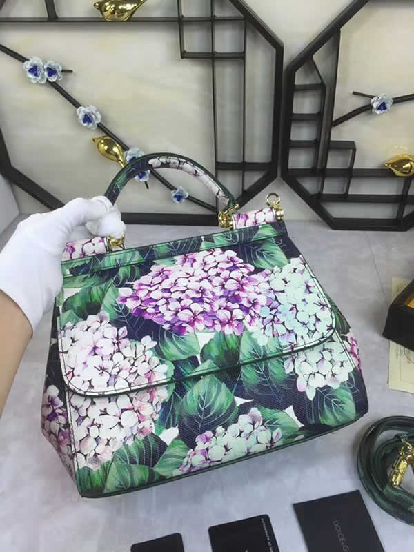 Replica Printing Dolce & Gabbana Green Messenger Bags Flip Bags