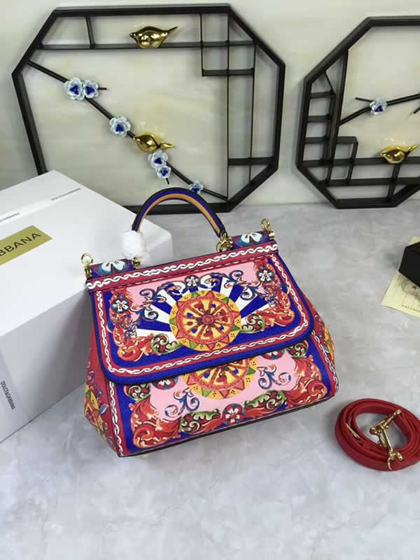 Replica Cheap Dolce & Gabbana Purple Tote Messenger Bags High Quality