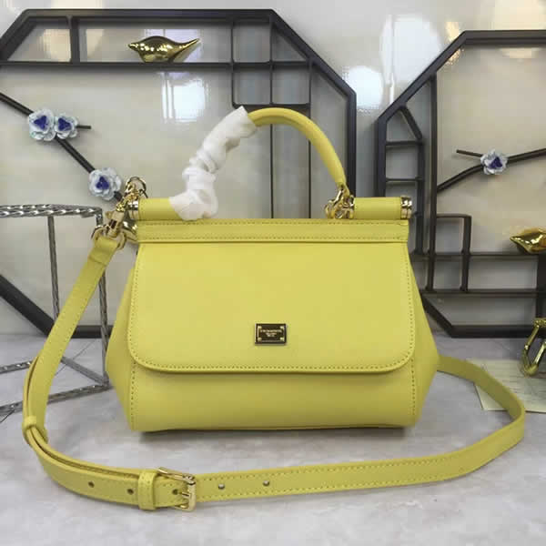 Replica Cheap Dolce & Gabbana Classic Yellow Crossbody Bag