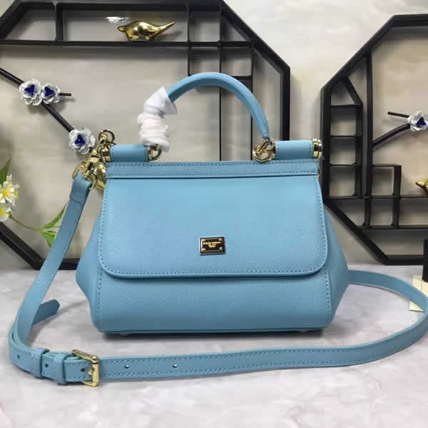 Replica Cheap Dolce & Gabbana Classic Blue Crossbody Bag