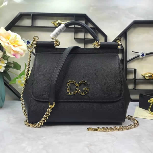 Wholesale Cheap Dolce & Gabbana Classic Black Messenger Bags Outlet