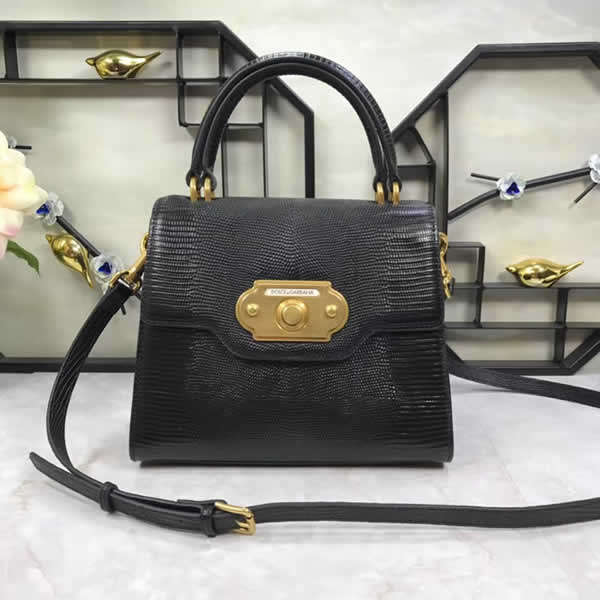 Fake High Quality Dolce & Gabbana Black Messenger Bags For Sale