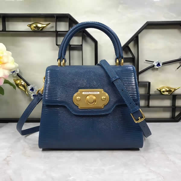 Fake High Quality Dolce & Gabbana Blue Messenger Bags For Sale