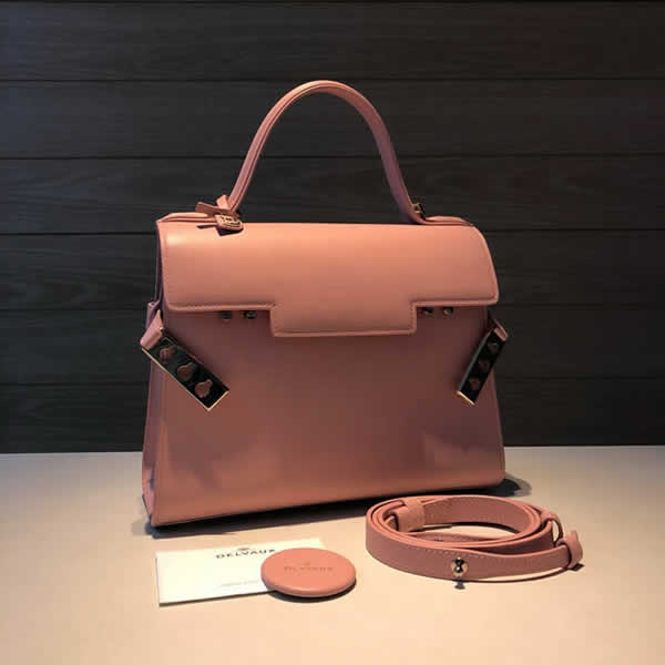 Knock Off Delvaux Tempete Classic Pink Flap Tote Crossbody Bag