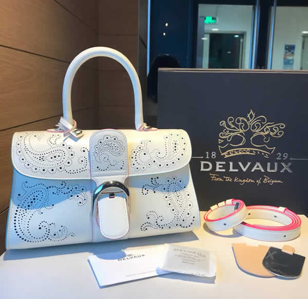 Fake 1:1 Quality Delvaux White Tote Crossbody Bag For Sale